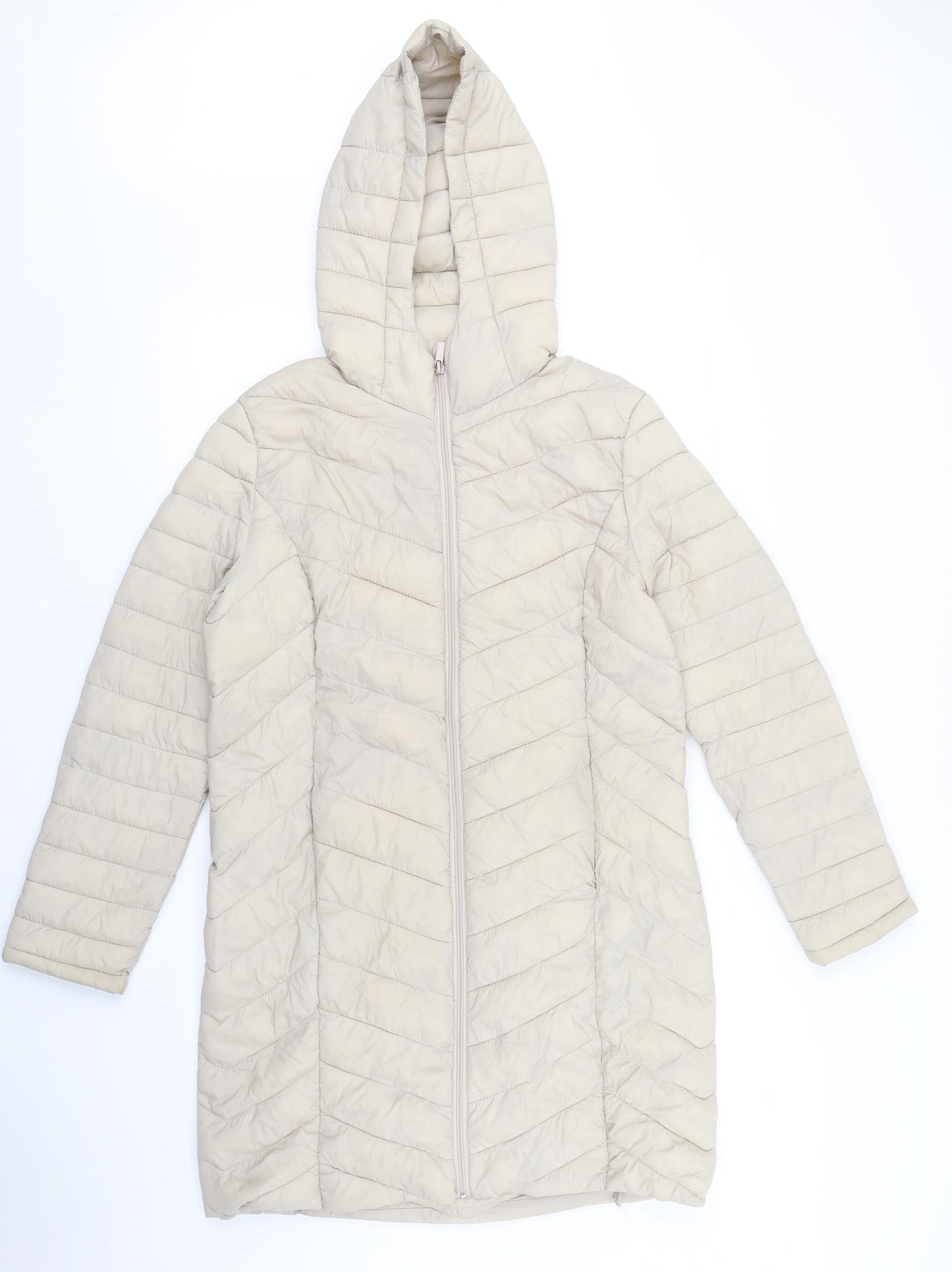 Primark Womens Beige   Puffer Jacket Jacket Size M