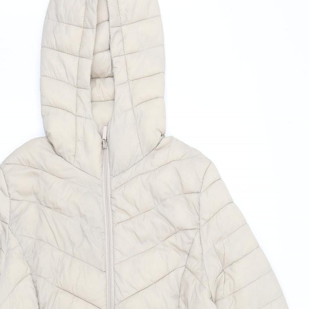 Primark Womens Beige   Puffer Jacket Jacket Size M
