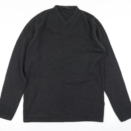 Collection Mens Grey  Knit Pullover Jumper Size M