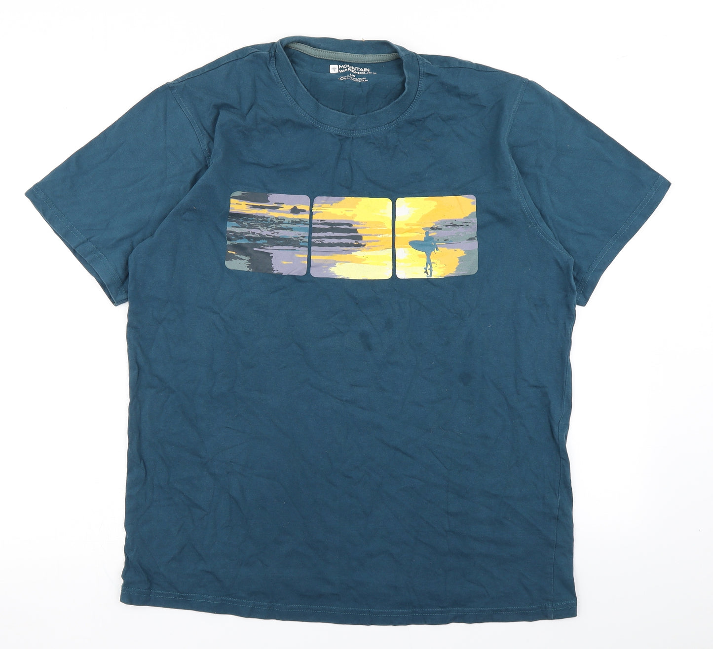 Mountain Warehouse Mens Blue    T-Shirt Size L