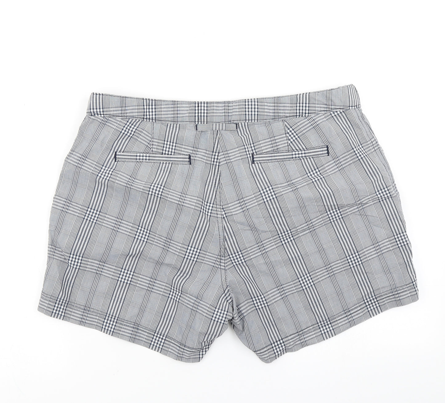 David Gandy Mens Beige Plaid  Athletic Shorts Size 34 in