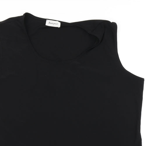 Anonymous Womens Black   Basic Tank Size 20