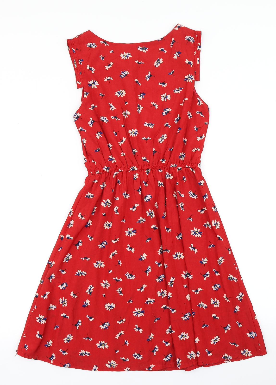 Apricot Womens Red Floral  Skater Dress  Size 8