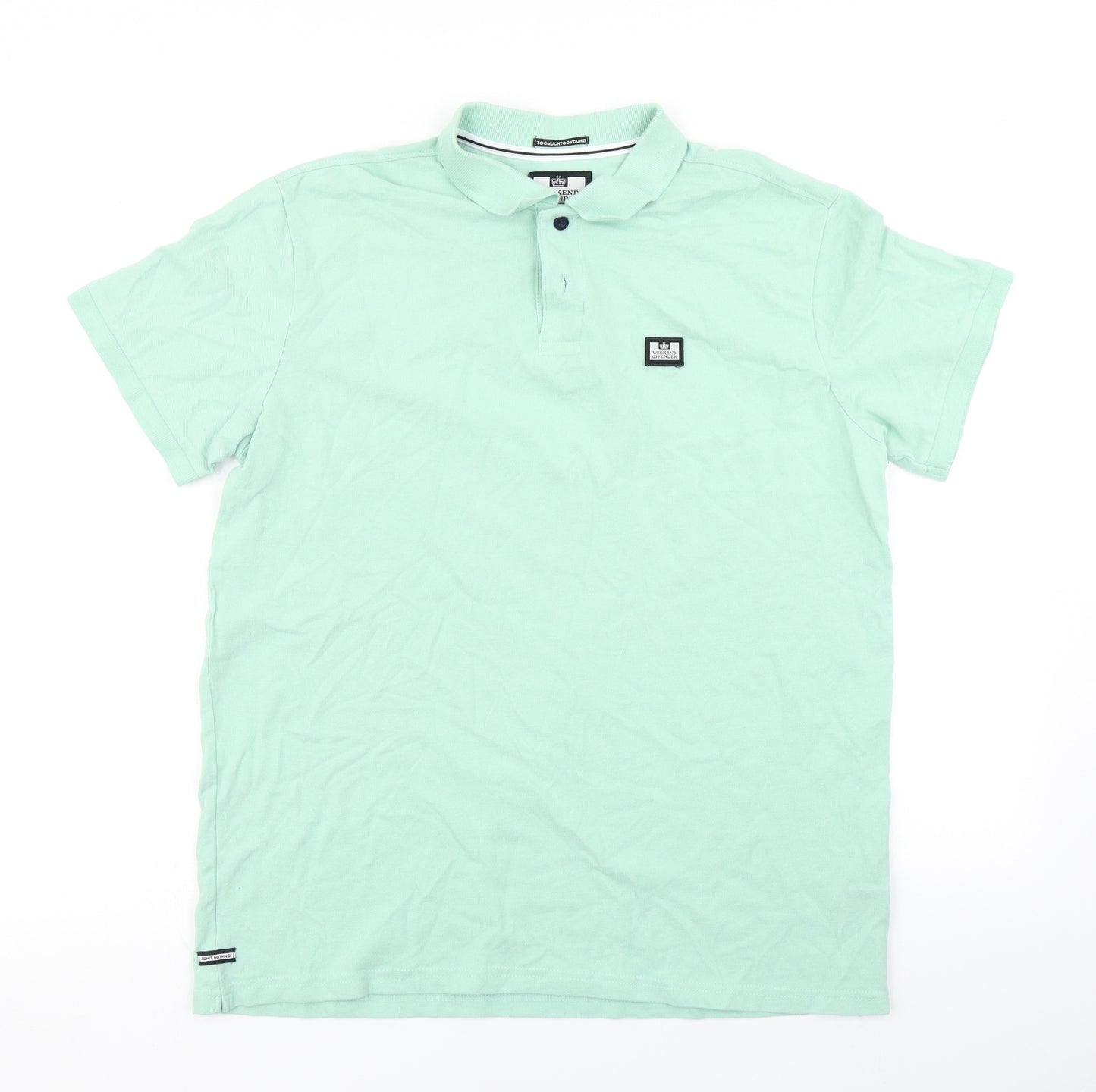 Weekend Offender Mens Green    Polo Size L