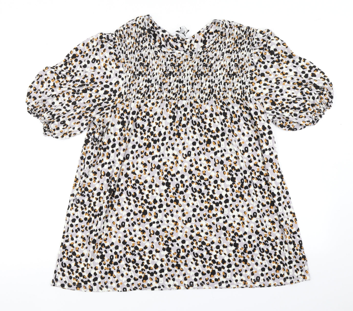 NEXT Womens Purple Animal Print  Basic T-Shirt Size 20