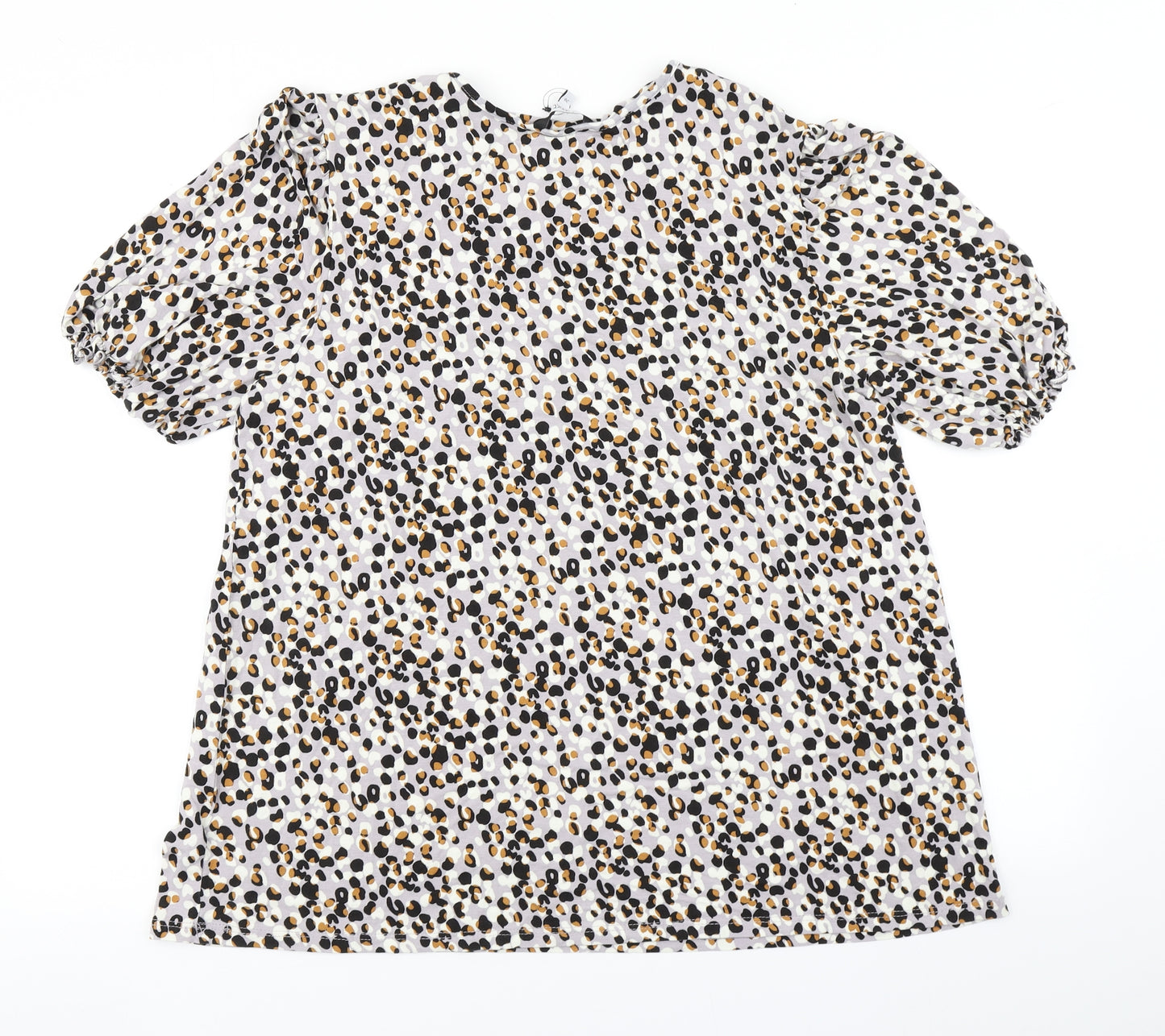 NEXT Womens Purple Animal Print  Basic T-Shirt Size 20