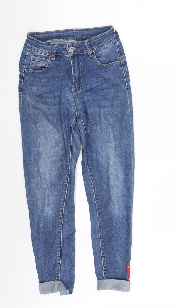 Classics Womens Blue Denim Cropped Jeans Size 24 in L25 in