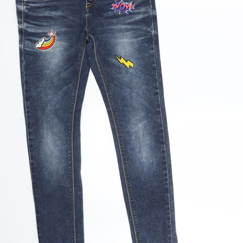 Resalsa Womens Blue  Denim Skinny Jeans Size 26 in L30 in