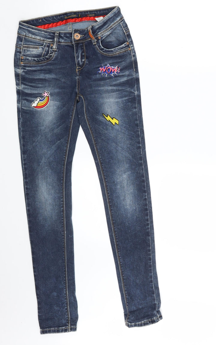 Resalsa Womens Blue  Denim Skinny Jeans Size 26 in L30 in