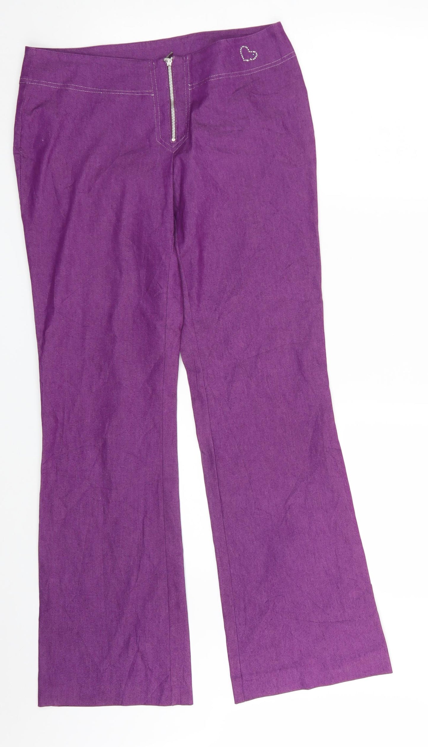 Preworn Womens Purple   Dress Pants Trousers Size 30 in L29 in