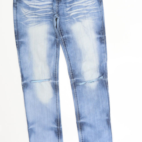 Y.L.H Jeans Girls Blue  Denim Skinny Jeans One Size