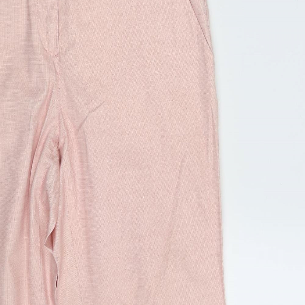 BRAX Womens Pink   Cropped Trousers Size 10 L26 in