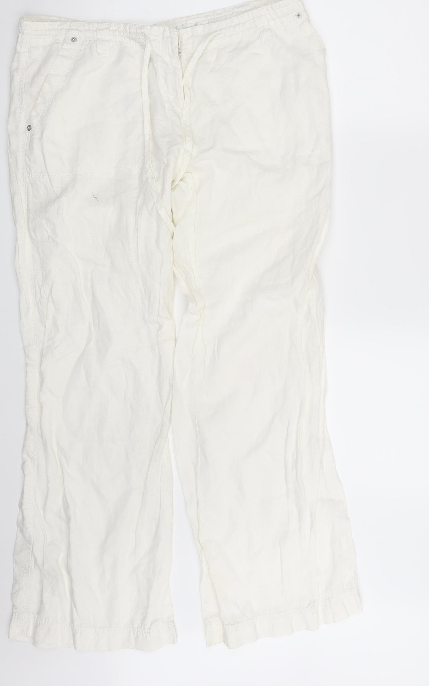 River Island Womens White   Bloomer Trousers Size 36 in L30 in