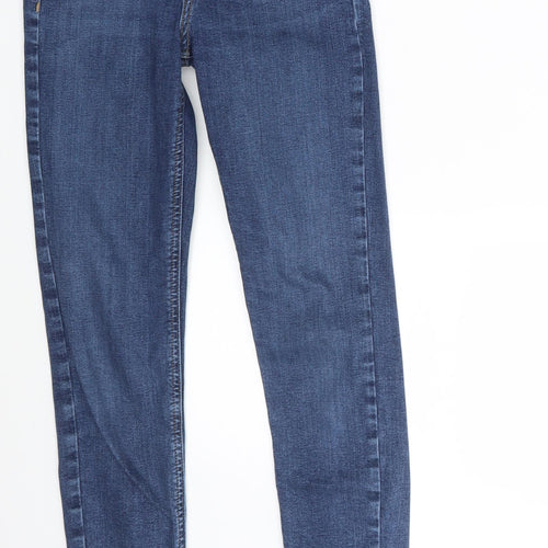 Topshop Womens Blue  Denim Skinny Jeans Size 24 in L28 in