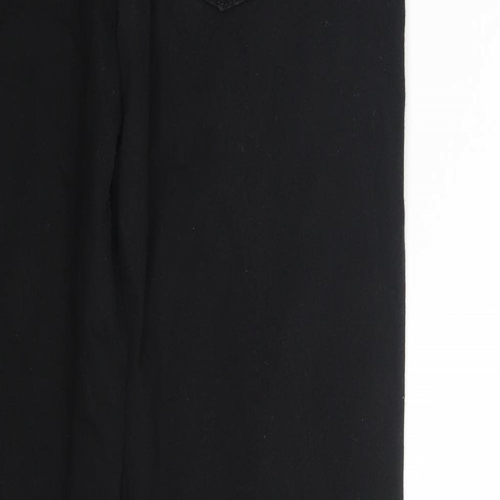 NEXT Womens Black  Denim Bootcut Jeans Size 14 L31 in