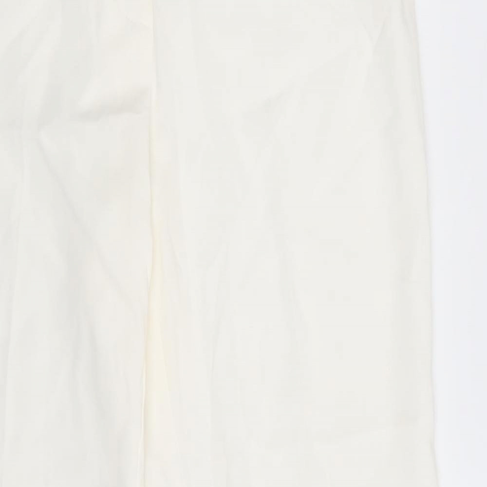 Creation Womens Ivory   Dress Pants Trousers Size 14 L32 in