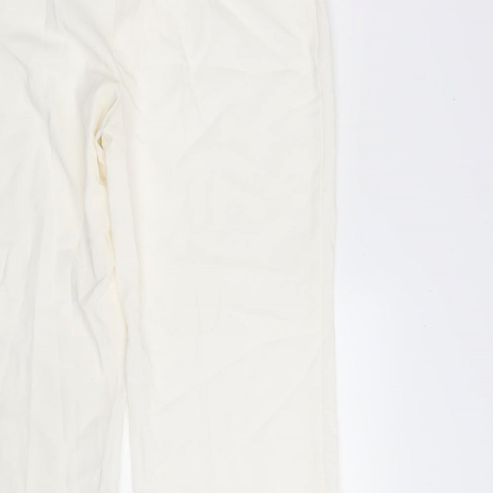 Creation Womens Ivory   Dress Pants Trousers Size 14 L32 in