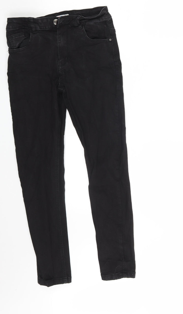 KD Division Girls Black  Denim Skinny Jeans Size 11-12 Years
