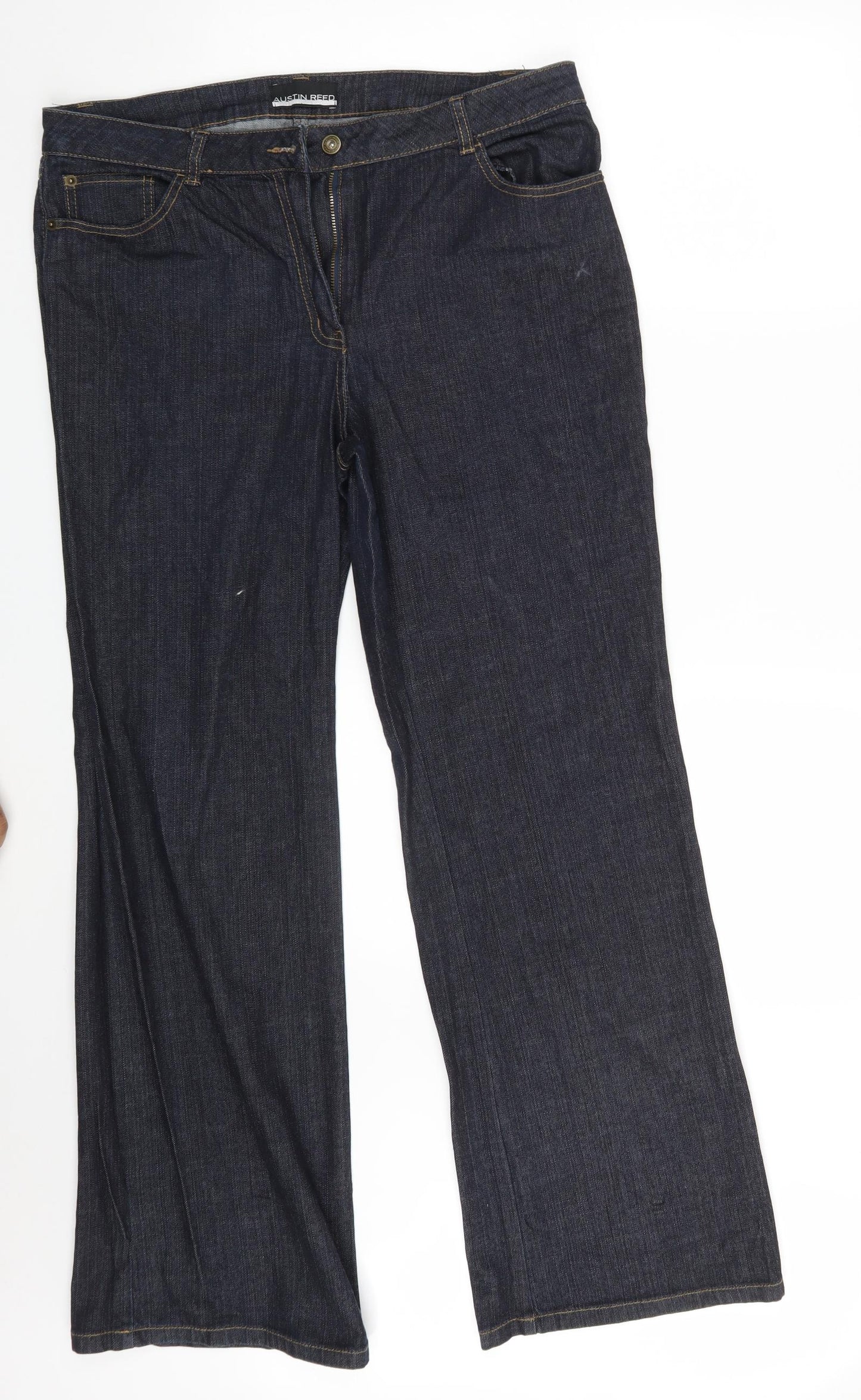 Austin Reed Womens Blue  Denim Bootcut Jeans Size 36 in L32 in