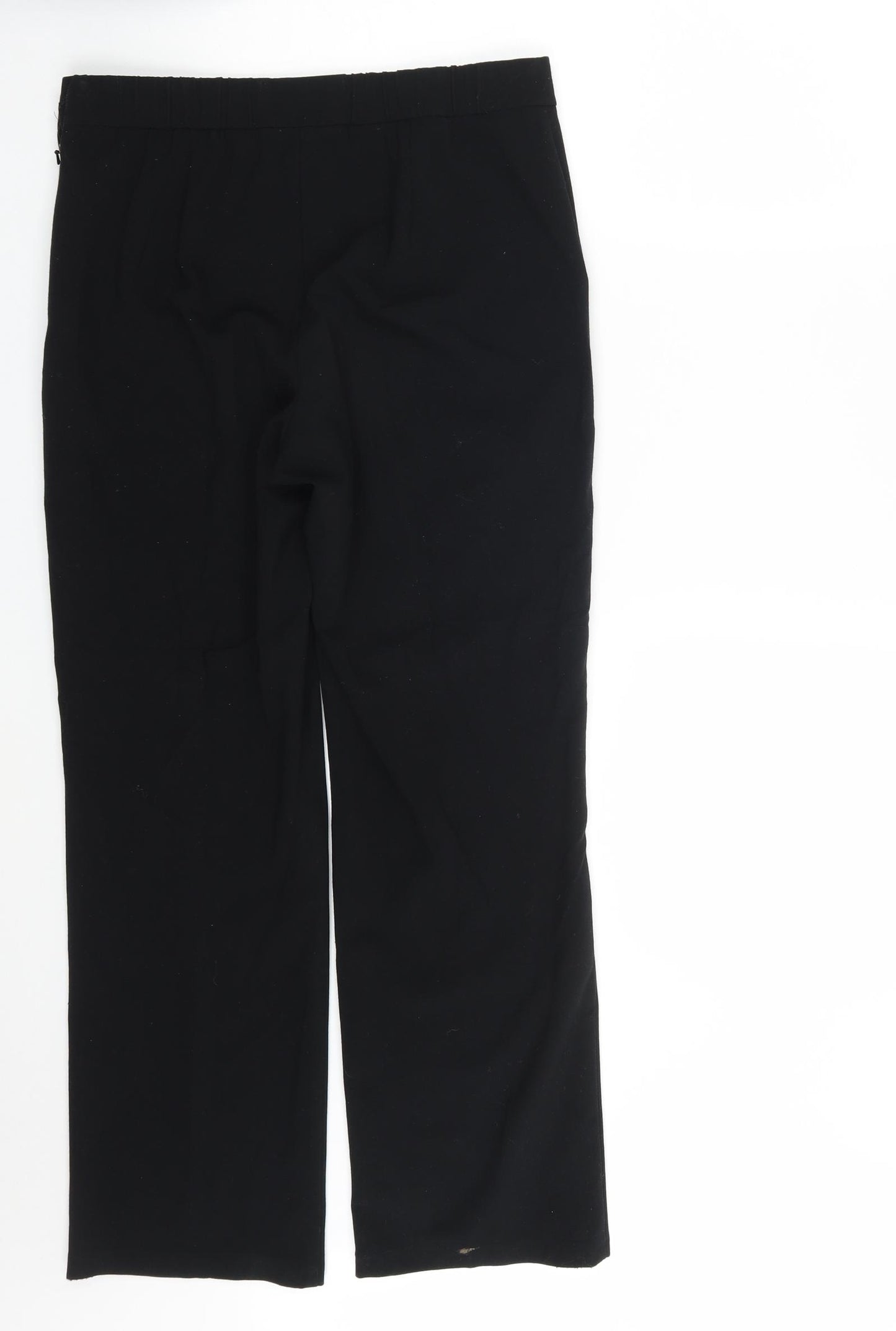 M&S Womens Black   Trousers  Size 10 L28 in