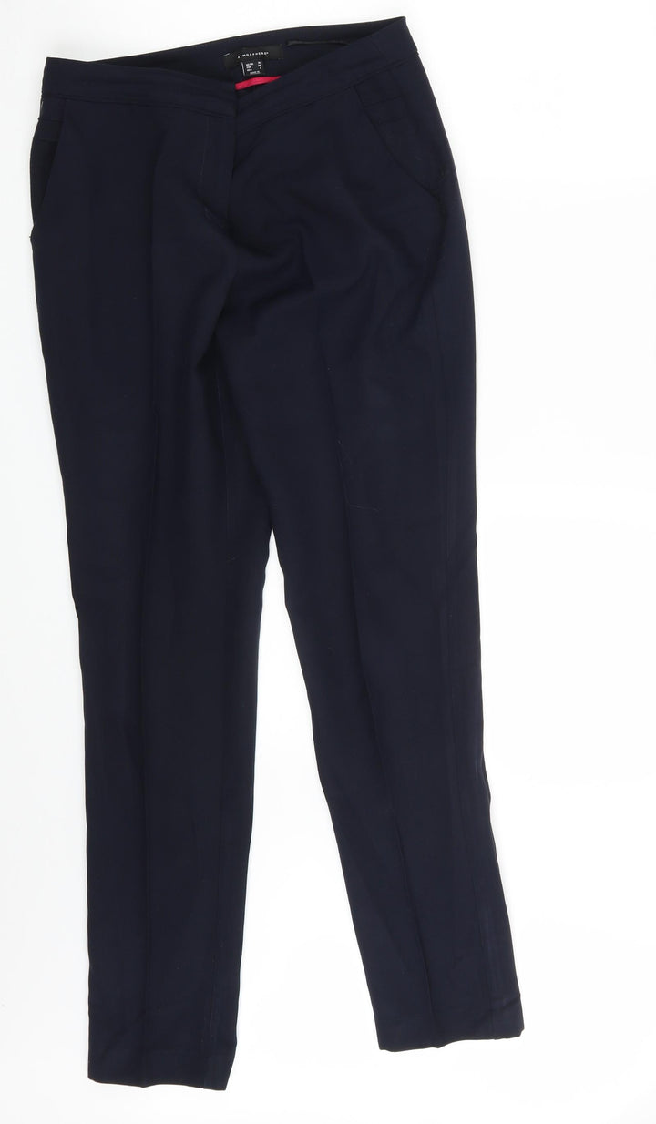 Atmosphere Womens Blue Chino Trousers Size 10 L30 in