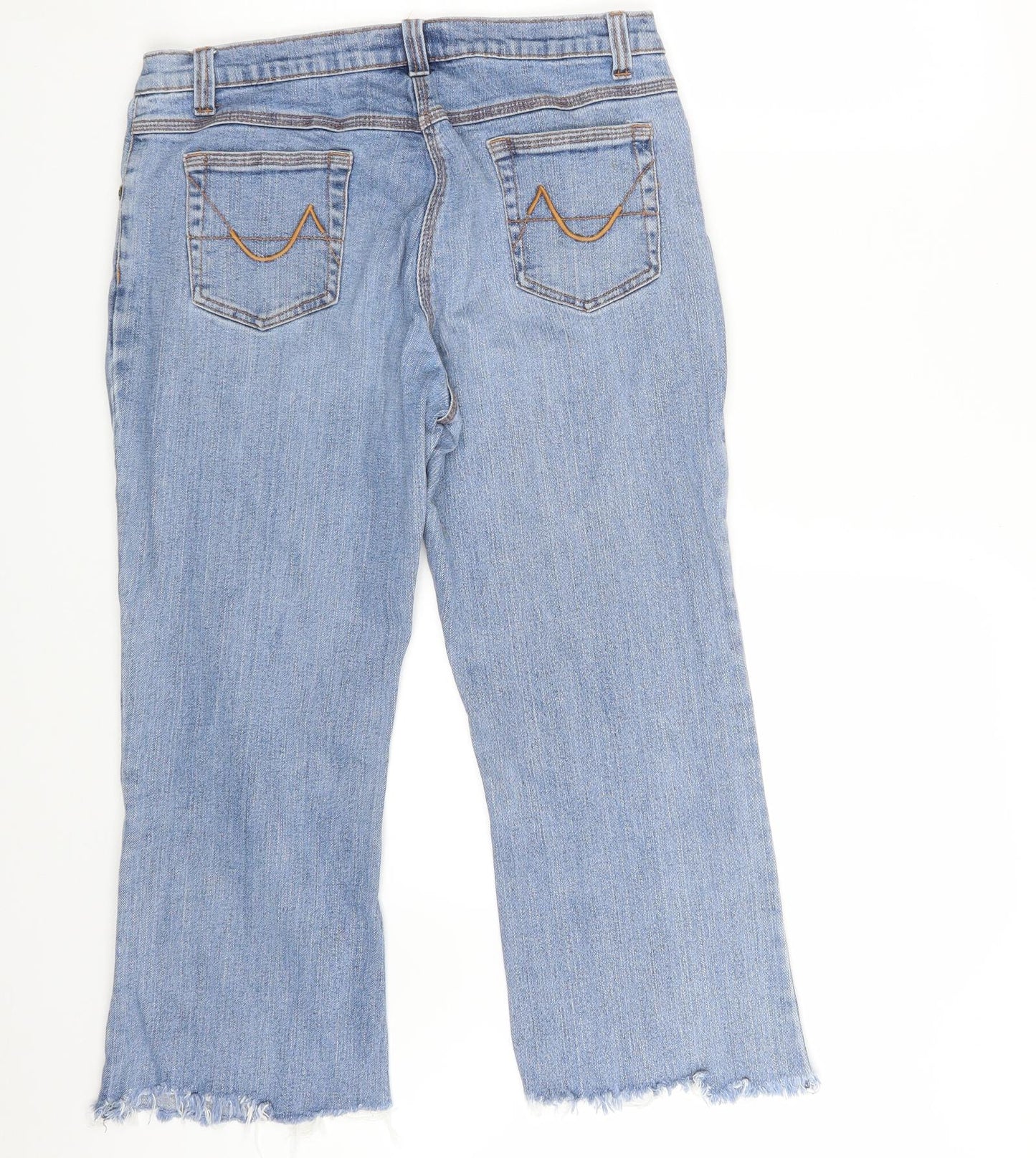 Brooker Womens Blue  Denim Cropped Jeans Size 12 L21 in