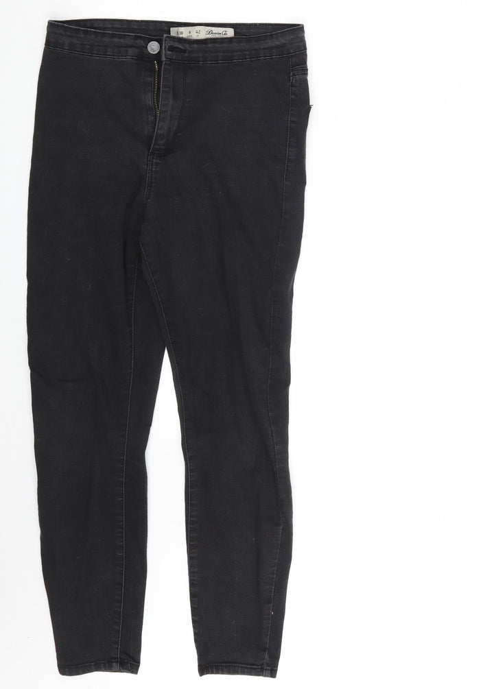 Denim Co. Womens Black Denim Jegging Jeans Size 10 L26 in