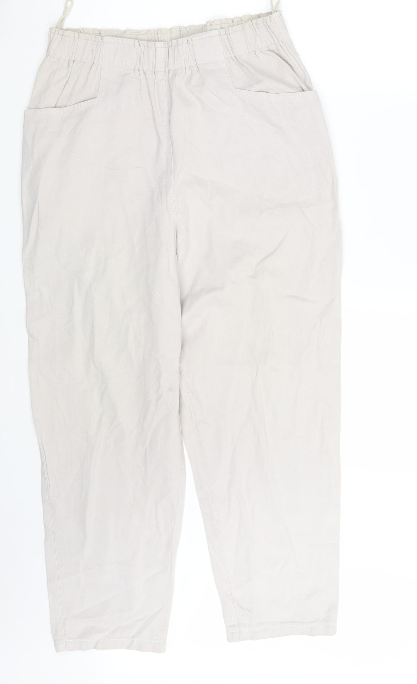 Preworn Womens Beige   Dress Pants Trousers One Size L25 in