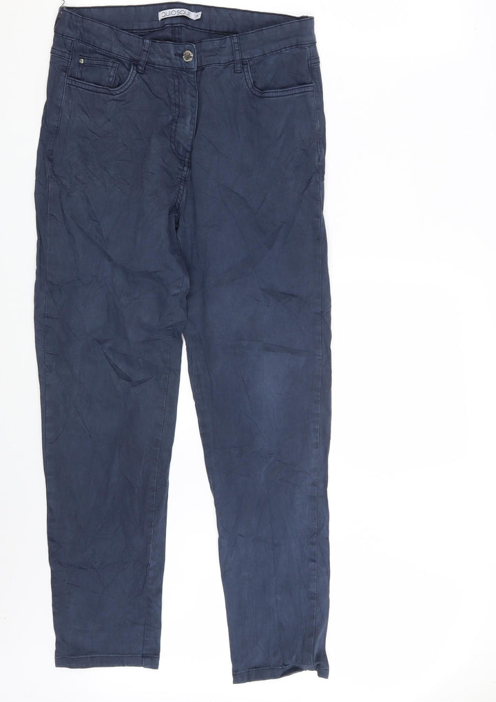 Quiosque Womens Blue Denim Straight Jeans Size 10 L20 in