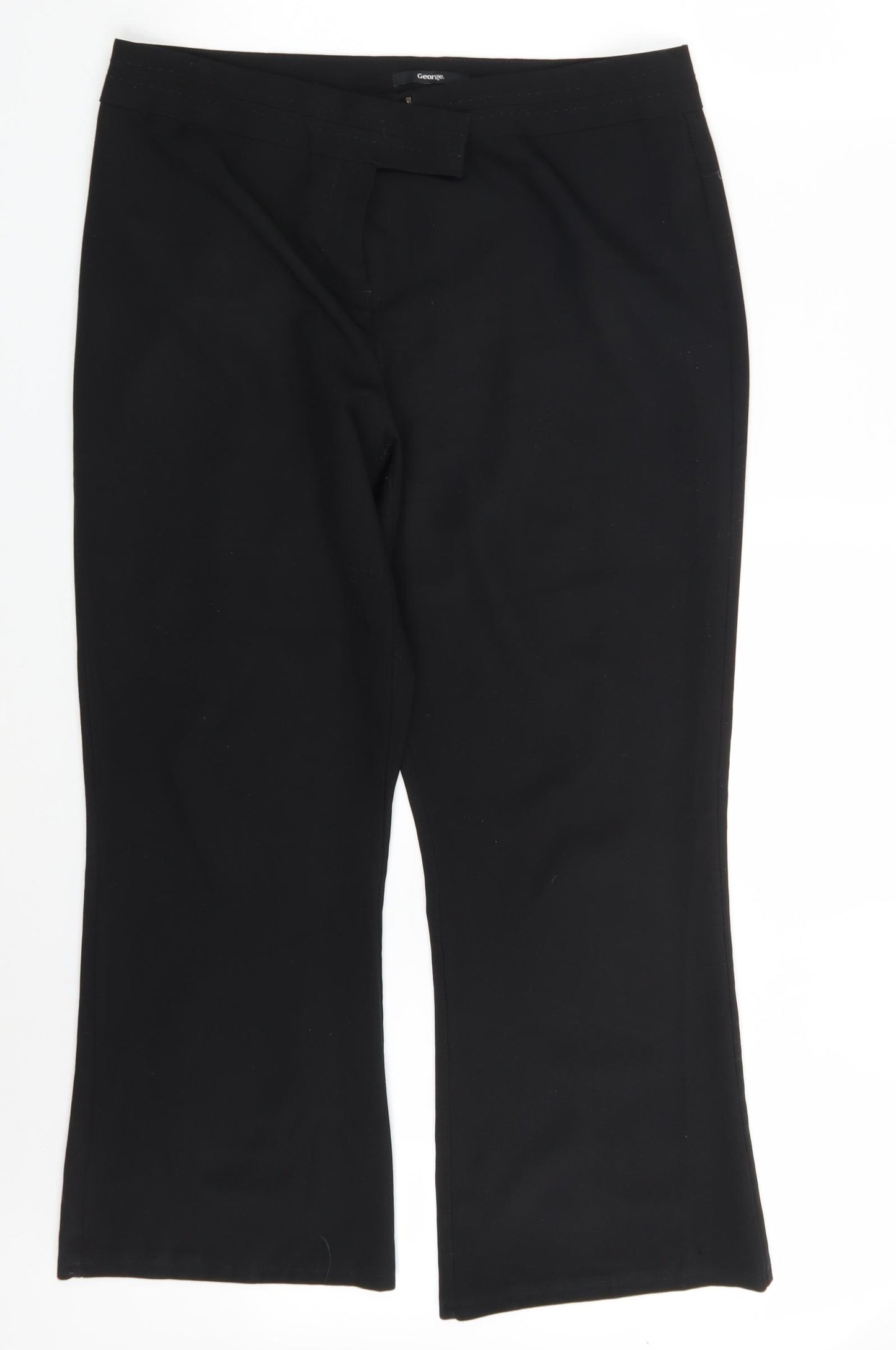 George Womens Black   Trousers  Size 16 L28 in