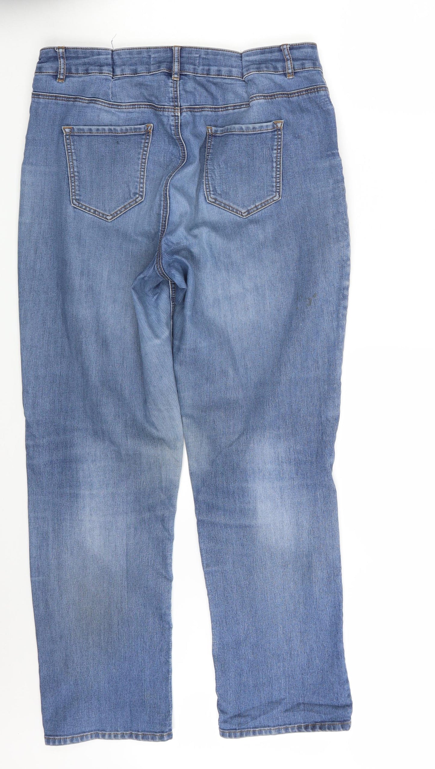 George Womens Blue  Denim Straight Jeans Size 16 L28 in