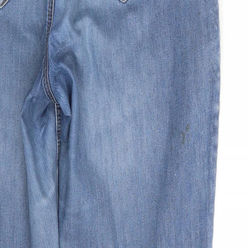 George Womens Blue  Denim Straight Jeans Size 16 L28 in