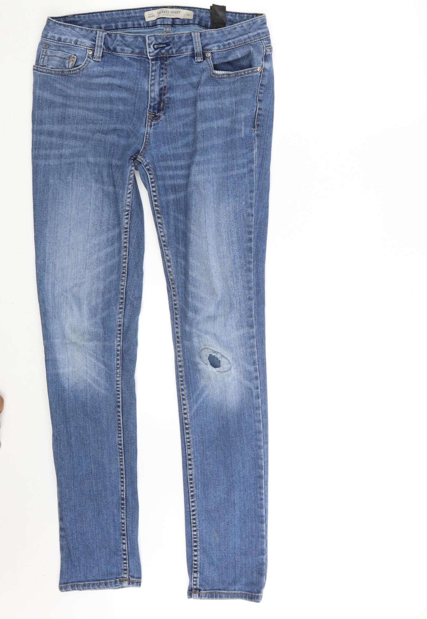 NEXT Womens Blue  Denim Skinny Jeans Size 12 L31 in