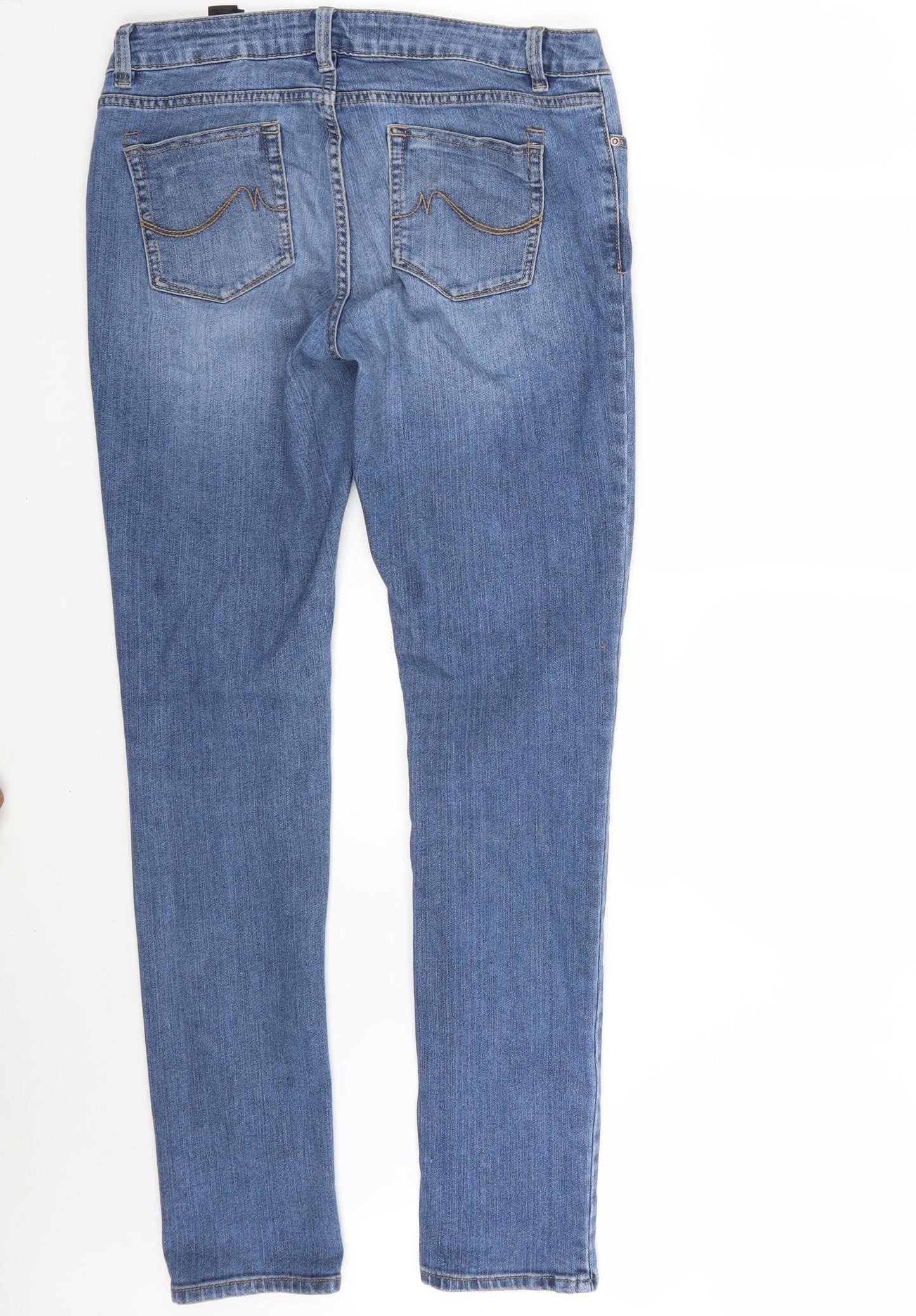 NEXT Womens Blue  Denim Skinny Jeans Size 12 L31 in