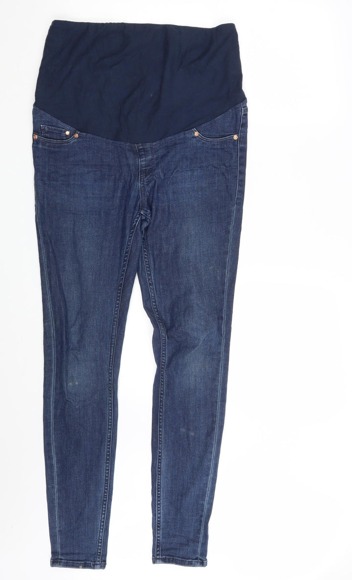 H&M Womens Blue Denim Mom Jeans Size M L29 in