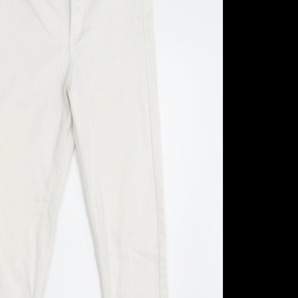 Denim Co. Womens White  Denim Jegging Jeans Size 8 L29 in