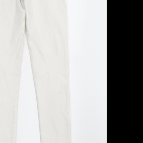 Denim Co. Womens White  Denim Jegging Jeans Size 8 L29 in