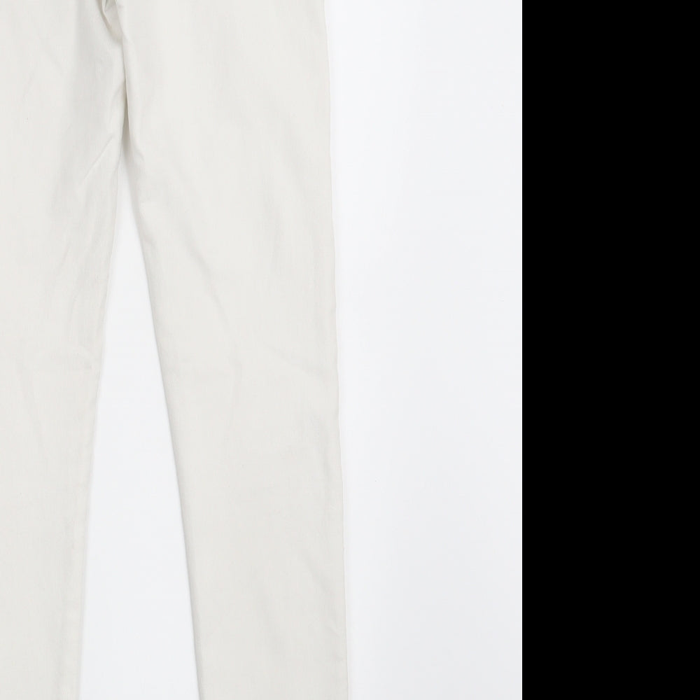 Denim Co. Womens White  Denim Jegging Jeans Size 8 L29 in