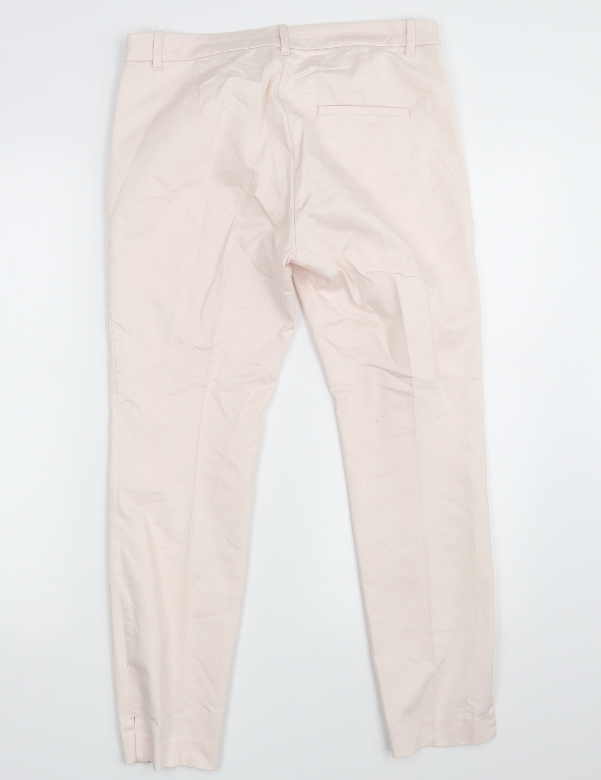 H&M Womens Pink   Chino Trousers Size 10 L26 in