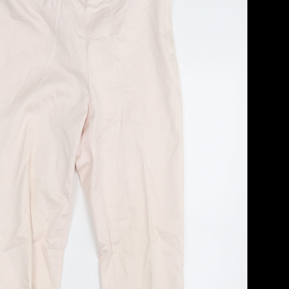 H&M Womens Pink   Chino Trousers Size 10 L26 in