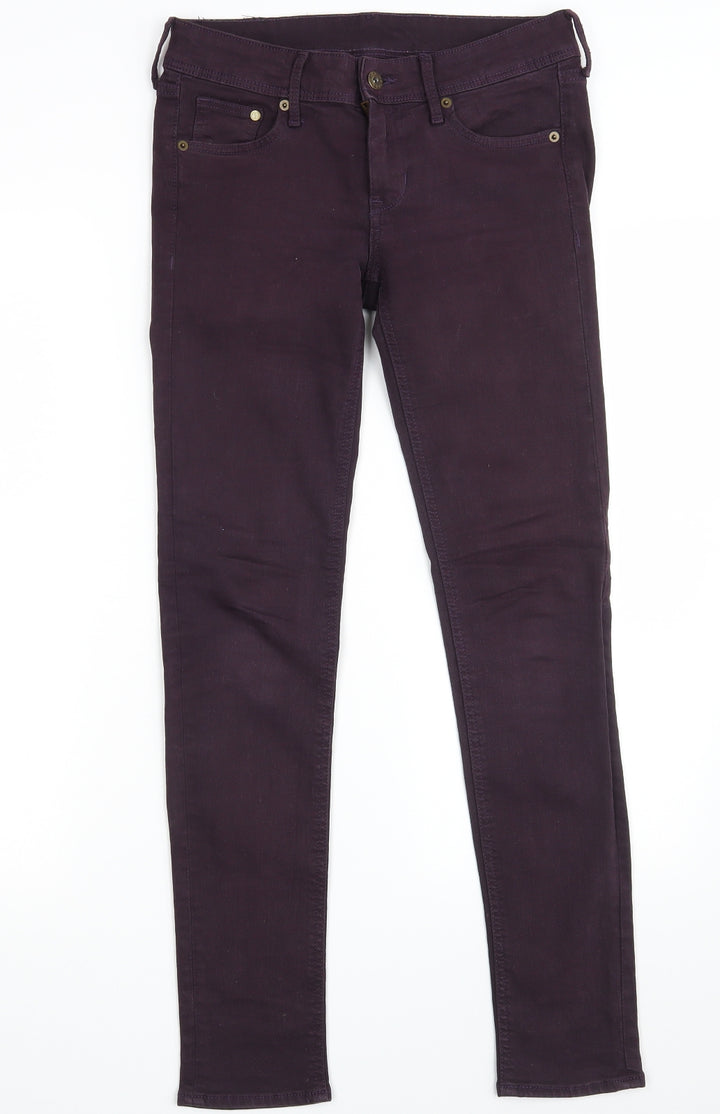 H&M Womens Purple  Denim Skinny Jeans Size 27 in L30 in