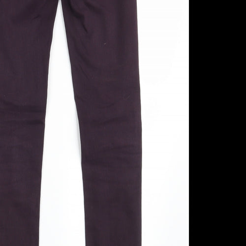 H&M Womens Purple  Denim Skinny Jeans Size 27 in L30 in