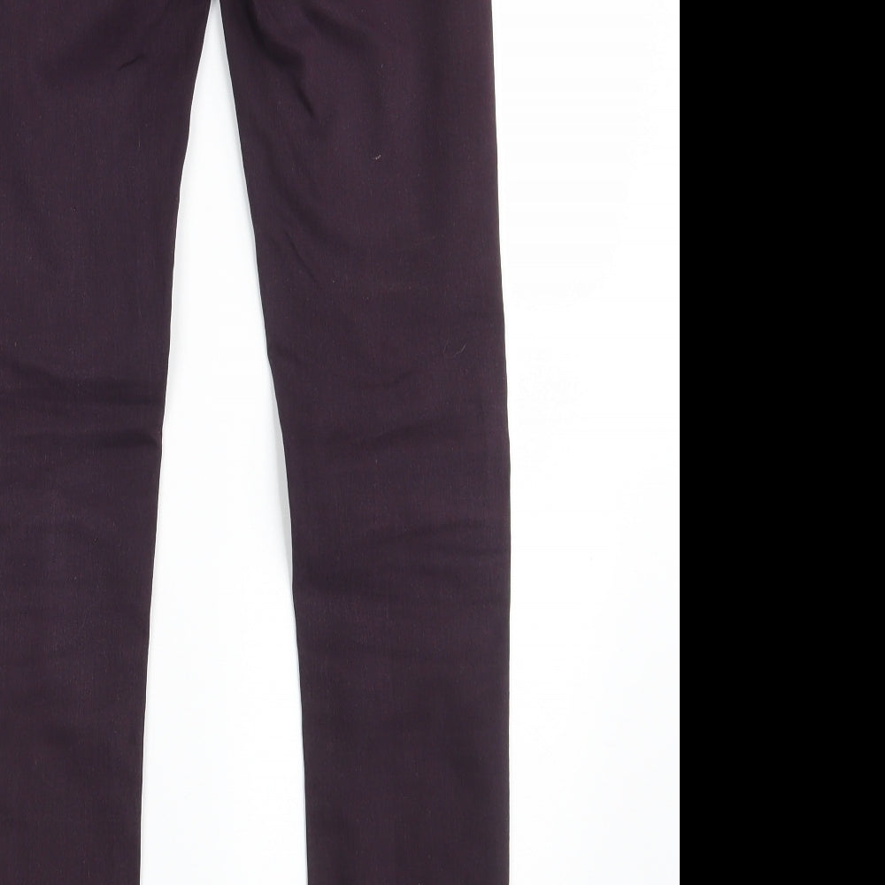 H&M Womens Purple  Denim Skinny Jeans Size 27 in L30 in