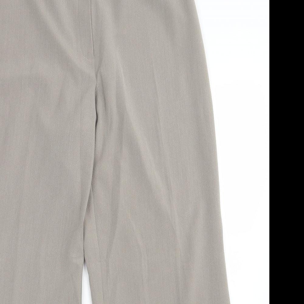 M&S Womens Beige   Dress Pants Trousers Size 16 L28 in