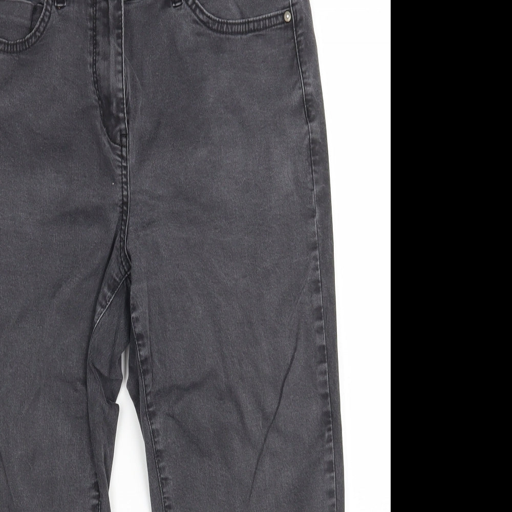 Sandwich Womens Grey  Denim Straight Jeans Size 12 L22 in - Cropped