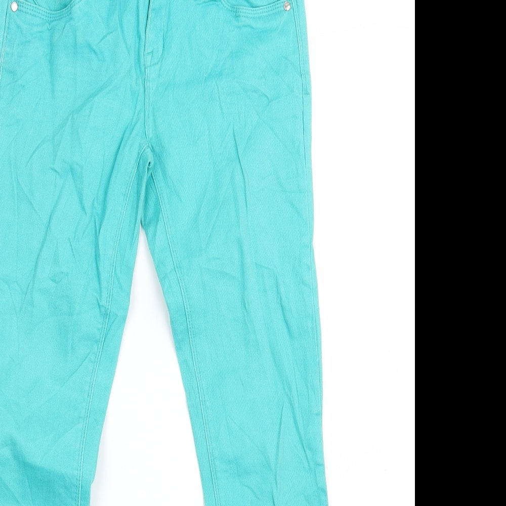 TALLY WEiJL Womens Green  Denim Skinny Jeans Size 8 L27 in