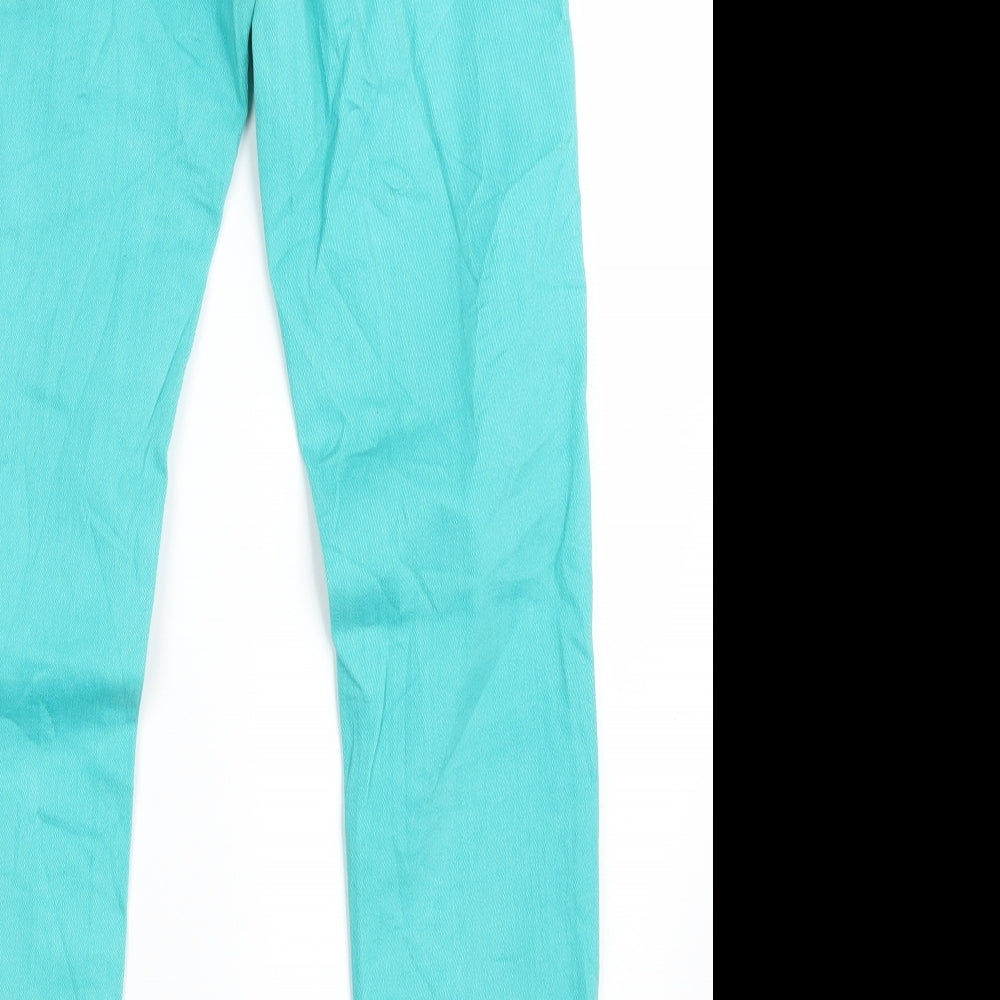 TALLY WEiJL Womens Green  Denim Skinny Jeans Size 8 L27 in