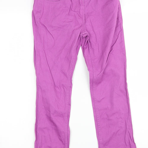 F&F Womens Purple  Denim Straight Jeans Size 6 L24 in