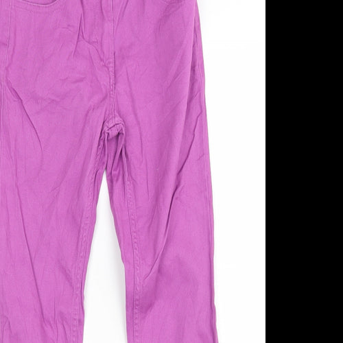 F&F Womens Purple  Denim Straight Jeans Size 6 L24 in