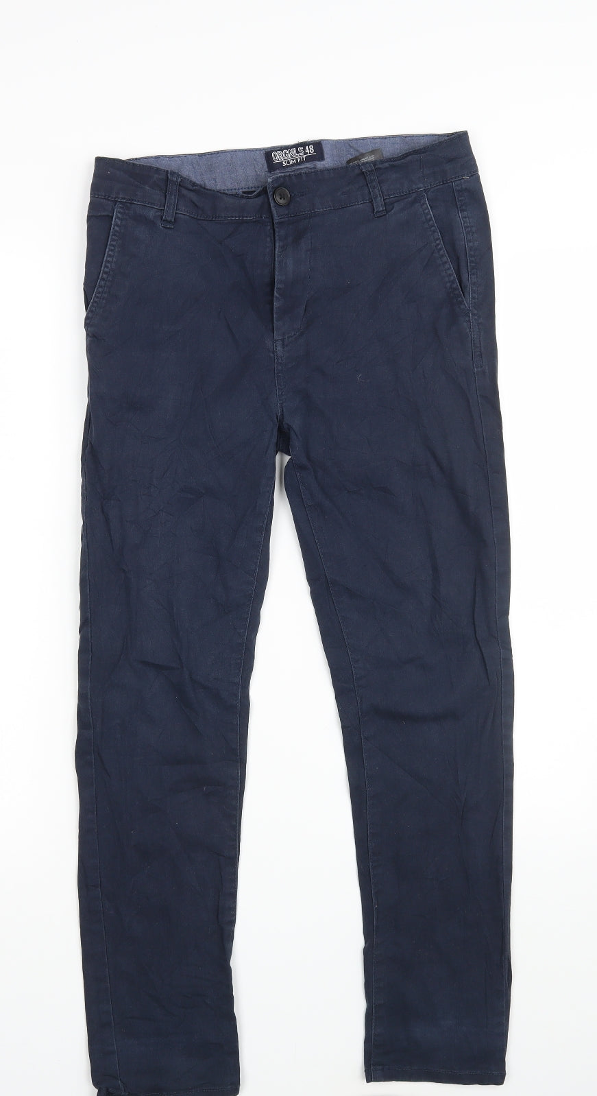 H&M Boys Blue  Denim Chino Trousers Size 12-13 Years